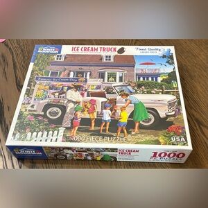 NEW 2018 Ice Cream Truck - White Mountain 1000 Piece Jigsaw Puzzle #1406